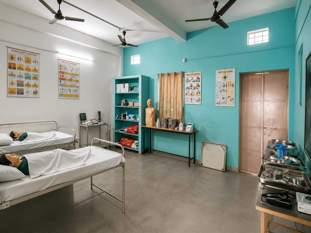 Clinical Training Room with Medical Manikins